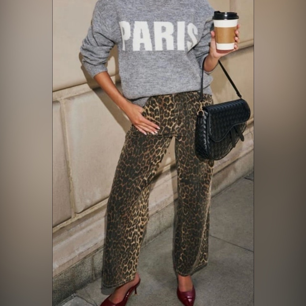 VICI moment in time leopard/cheetah print pants